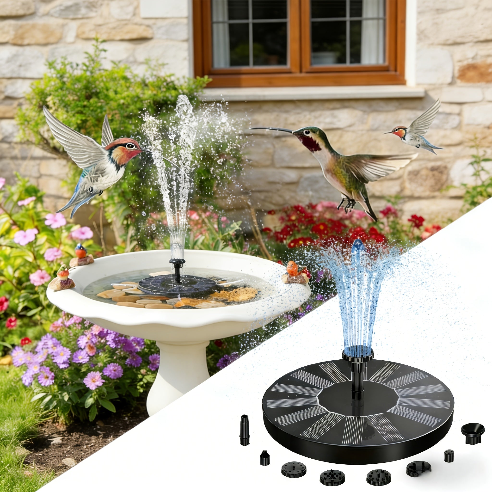 Solarbrunnen, 2W für Badezimmer und Haushalt – Detailansicht 3