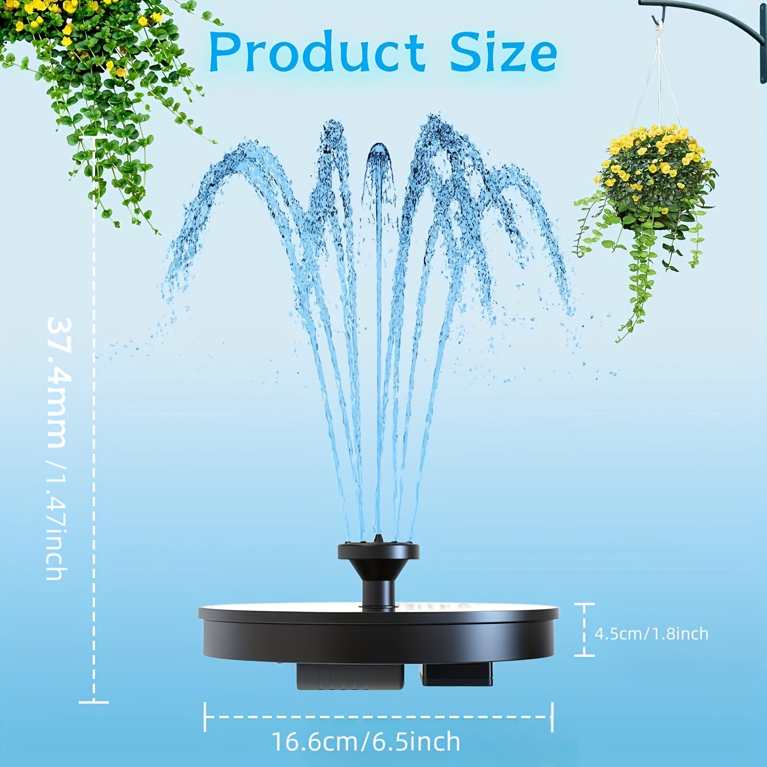 Solarbrunnen, 2W für Badezimmer und Haushalt – Detailansicht 4
