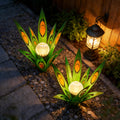 Solare Agaven-Gartenstecker aus Metall, LED-Beleuchtung für Garten und Terrasse – Hauptansicht