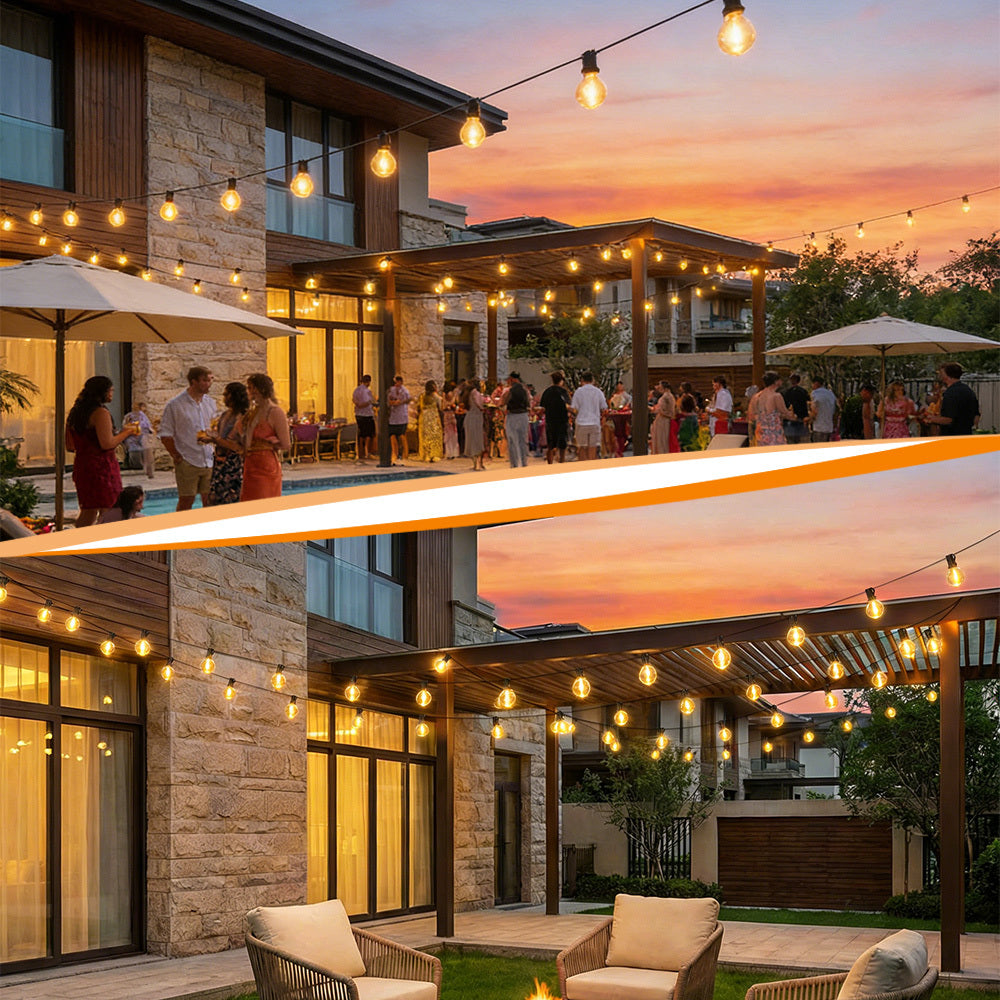 Solare Außen-Lichterkette, LED-Beleuchtung für Garten und Terrasse – Detailansicht 9