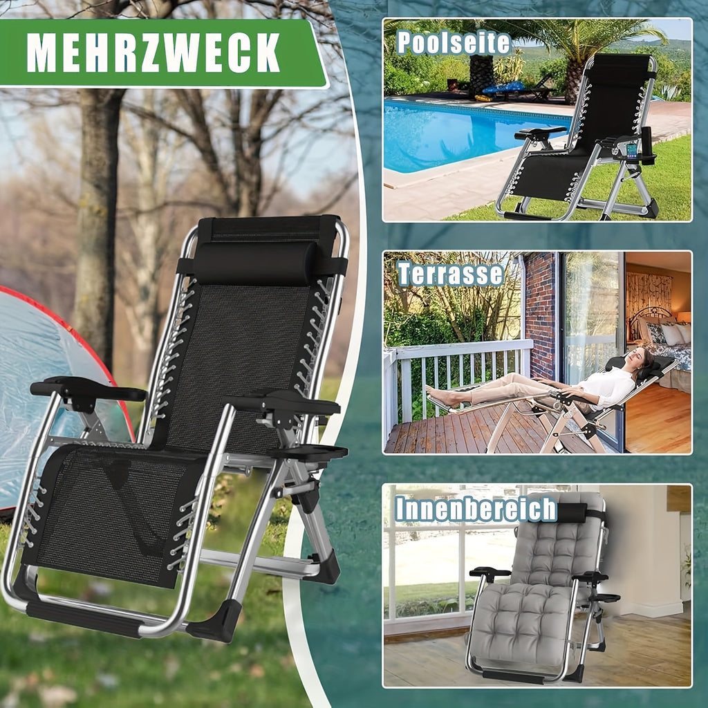 Sonnenliege, 72cm für Garten und Balkon – Detailansicht 13