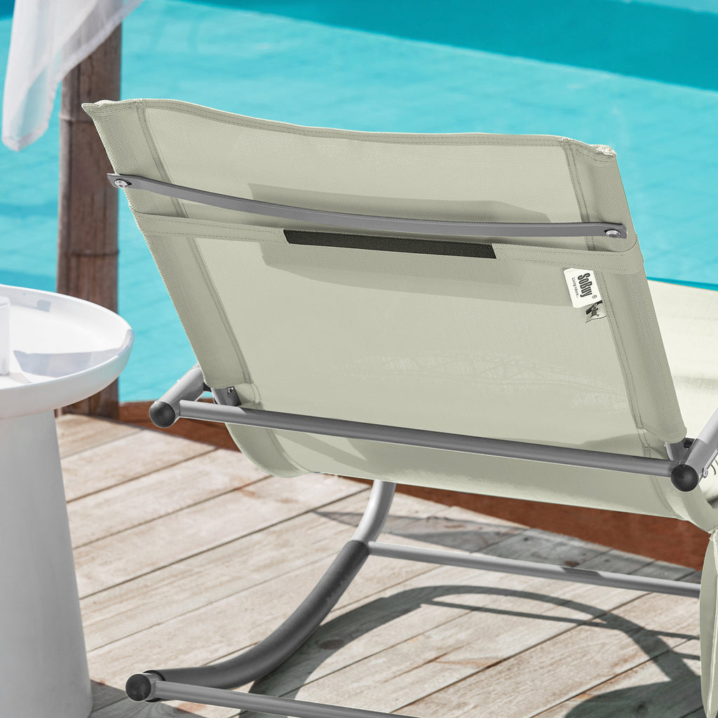 Sonnenliege, Beige für Balkon – Detailansicht 55
