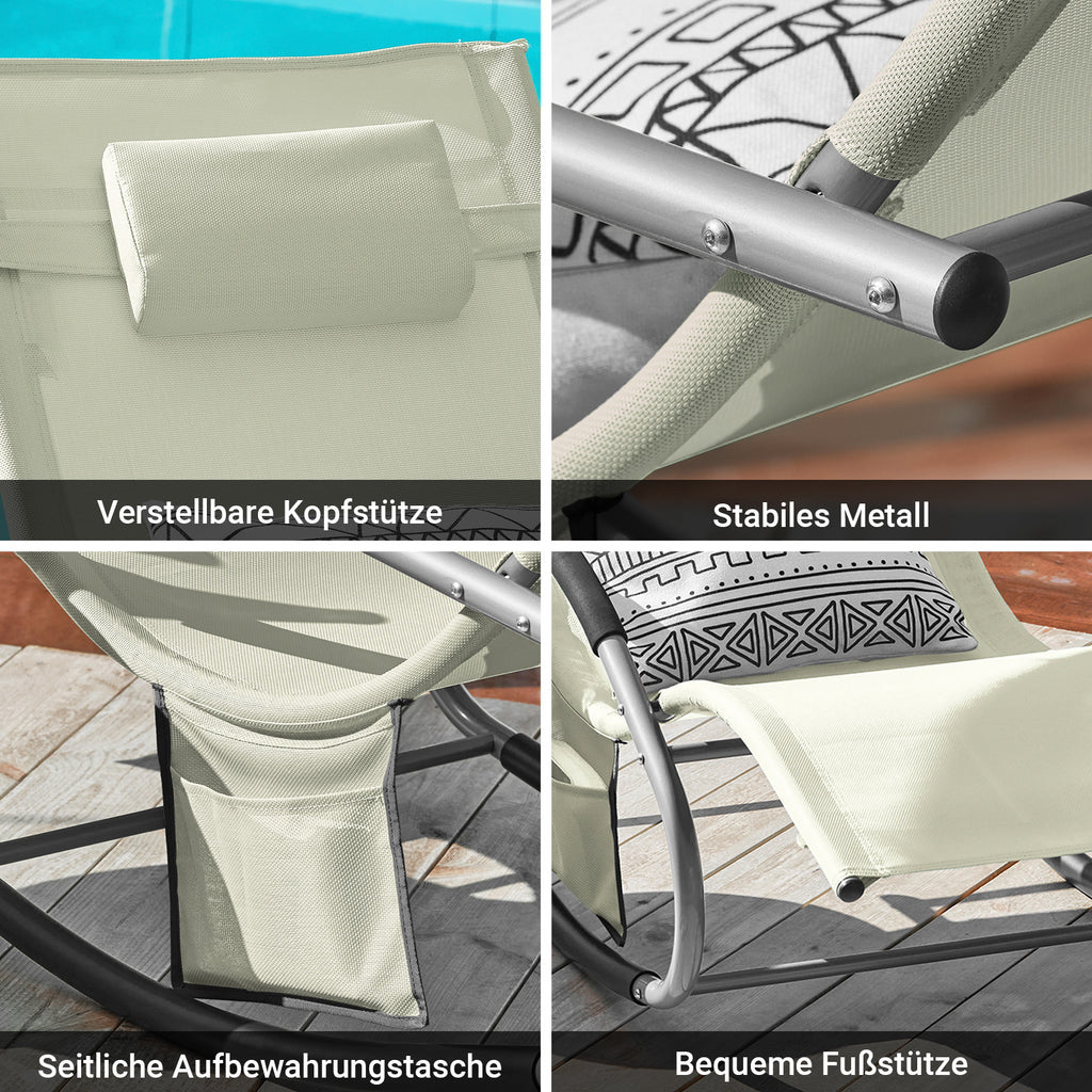 Sonnenliege, Beige für Balkon – Detailansicht 57