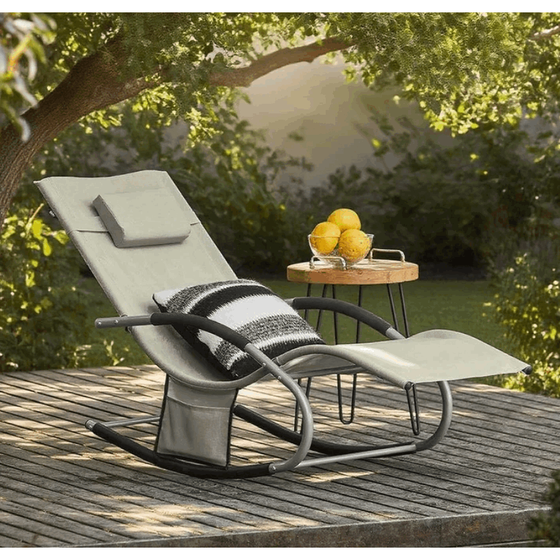 Sonnenliege, Schwarz für Garten – Detailansicht 50