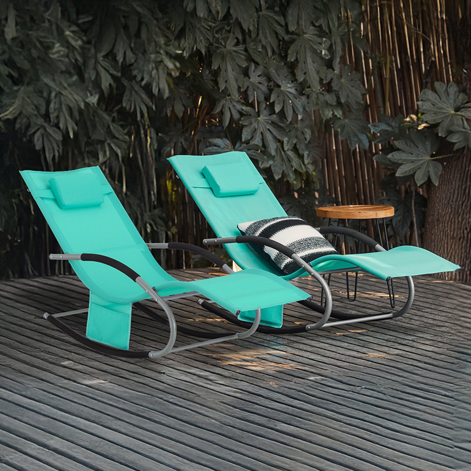 Sonnenliege, Schwarz für Garten – Detailansicht 68