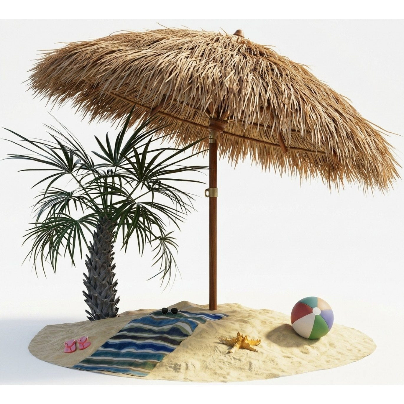 Sonnenschirm, 160cm für Garten und Balkon – Hauptansicht