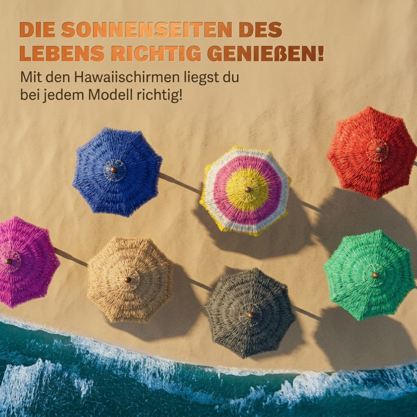 Sonnenschirm, 160cm für Garten und Balkon – Detailansicht 3