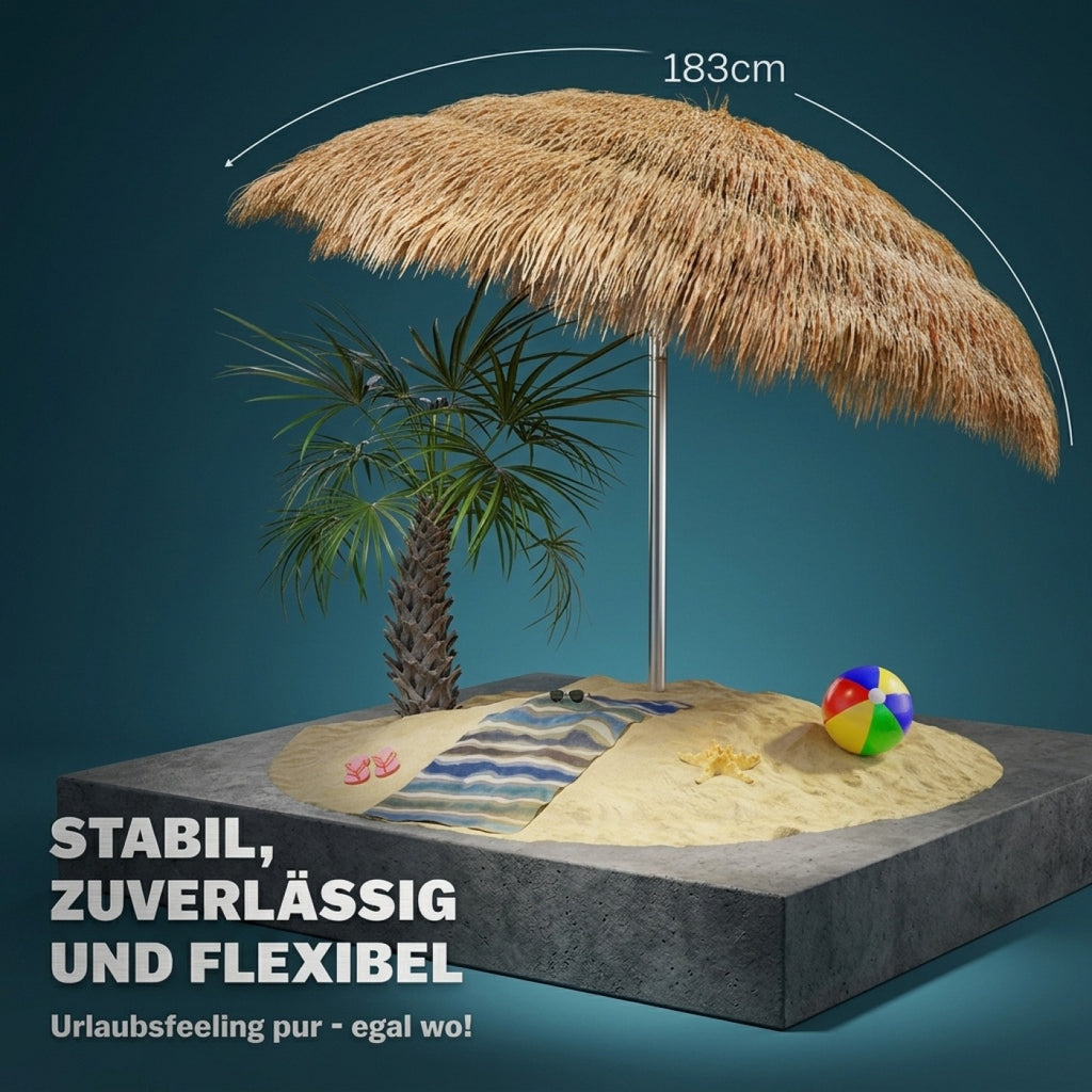 Sonnenschirm, 160cm für Garten und Balkon – Detailansicht 4