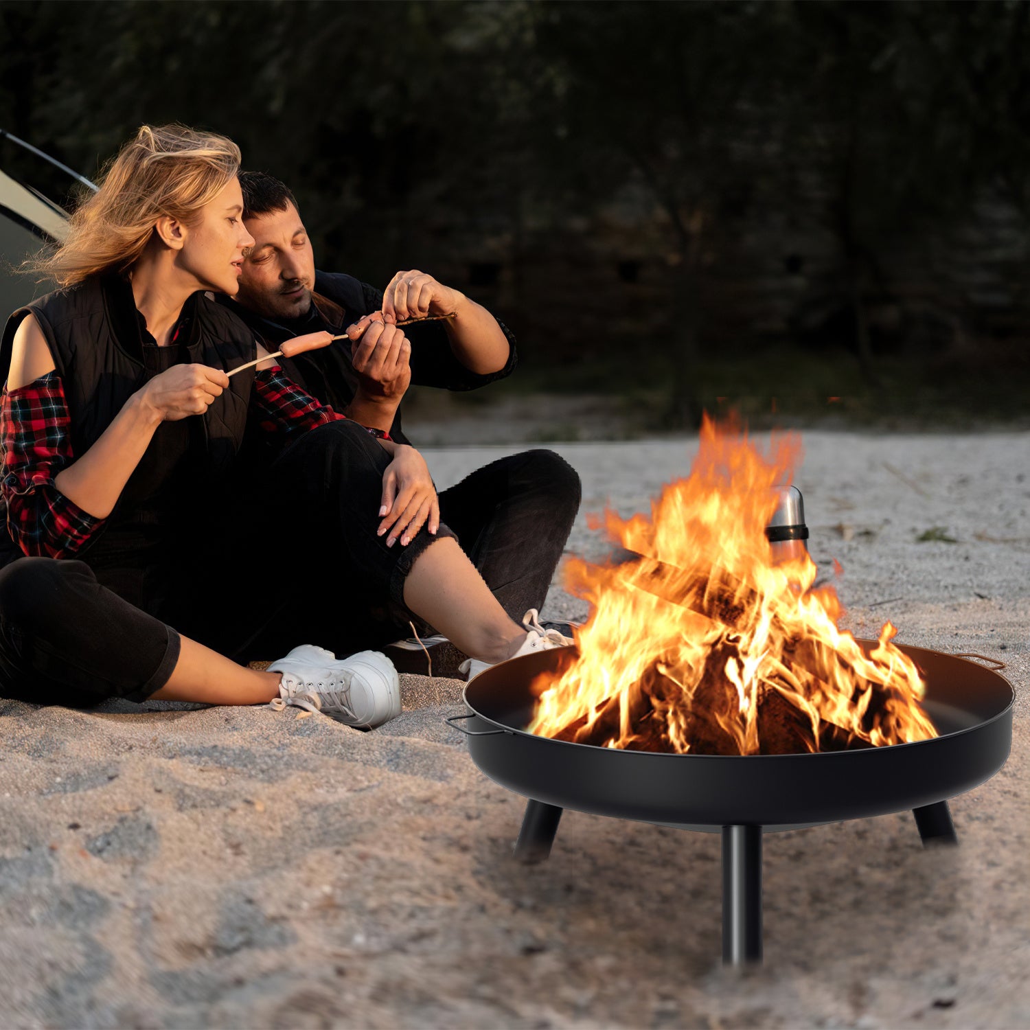 Sonnewelt Feuerstelle Durchmesser, 82.5cm für Garten und Terrasse – Detailansicht 9