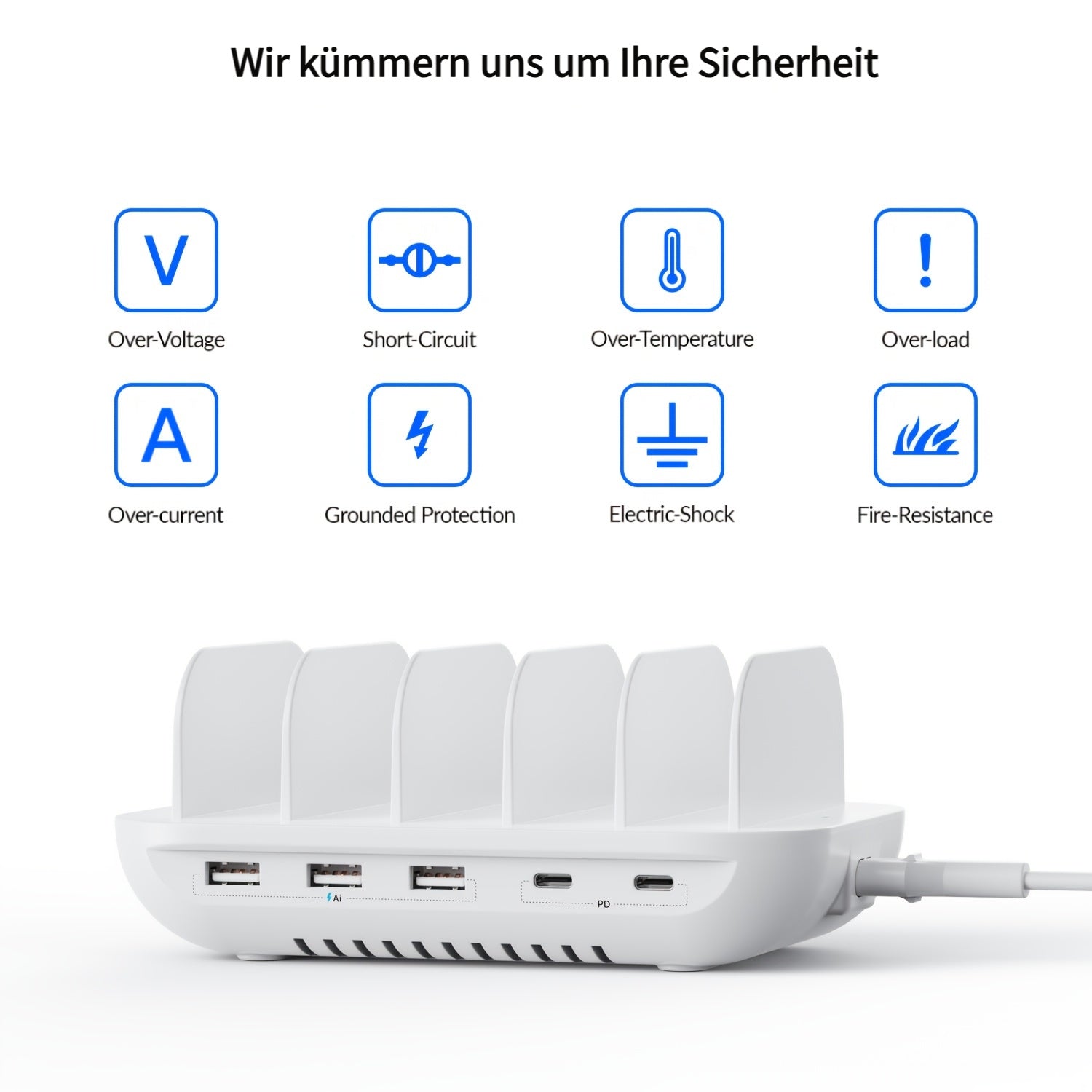 Soopii, 20W für schnelles Laden und 3 USB-Anschlüssen – Detailansicht 2