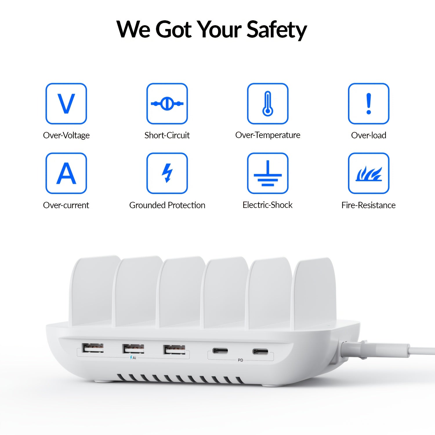 Soopii, 20W für schnelles Laden und 3 USB-Anschlüssen – Detailansicht 3