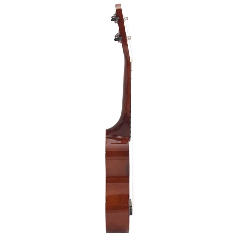Sopran-Ukulelen-Set in dunklem Holz für den Einstieg zum Üben und tägliches Spielen einfache Auftritte – Detailansicht 3