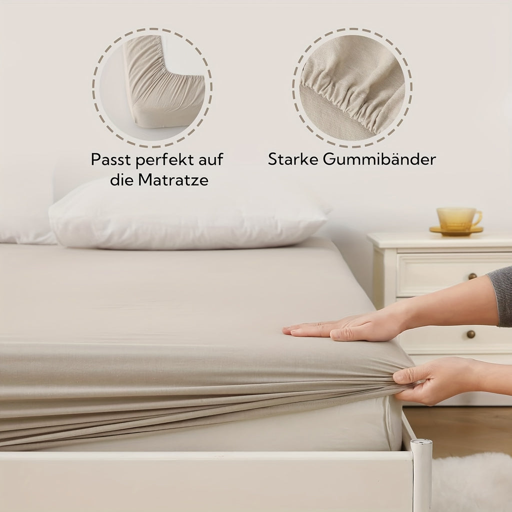 Spannbettlaken, 130g für Schlafzimmer – Detailansicht 8