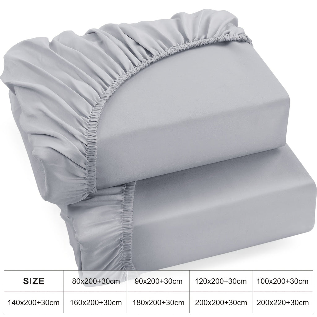 Spannbettlaken, 2er-Pack für Bett – Detailansicht 4