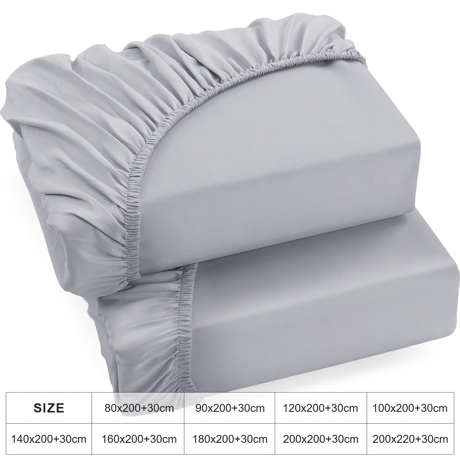 Spannbettlaken, 2er-Pack für Bett – Detailansicht 4