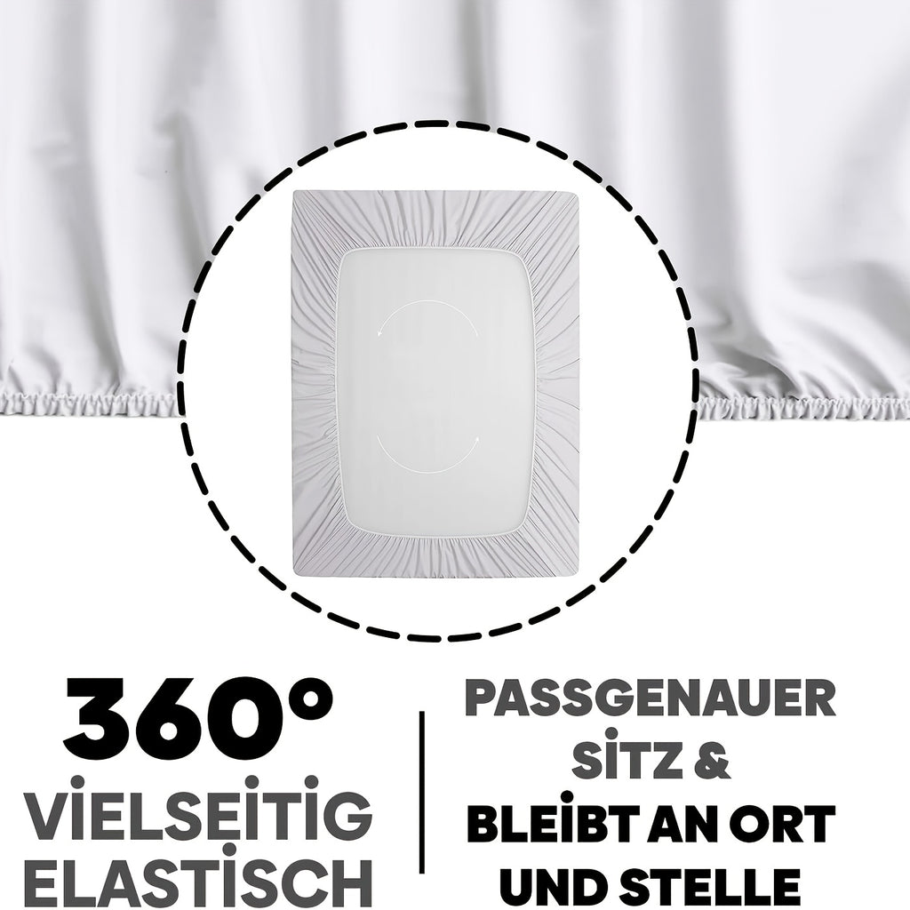 Spannbettlaken, 30 cm für Bett und Schlafzimmer – Detailansicht 10