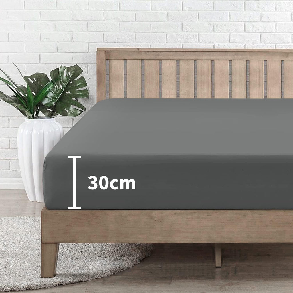 Spannbettlaken, 30 cm für Schlafen und Entspannen – Detailansicht 6