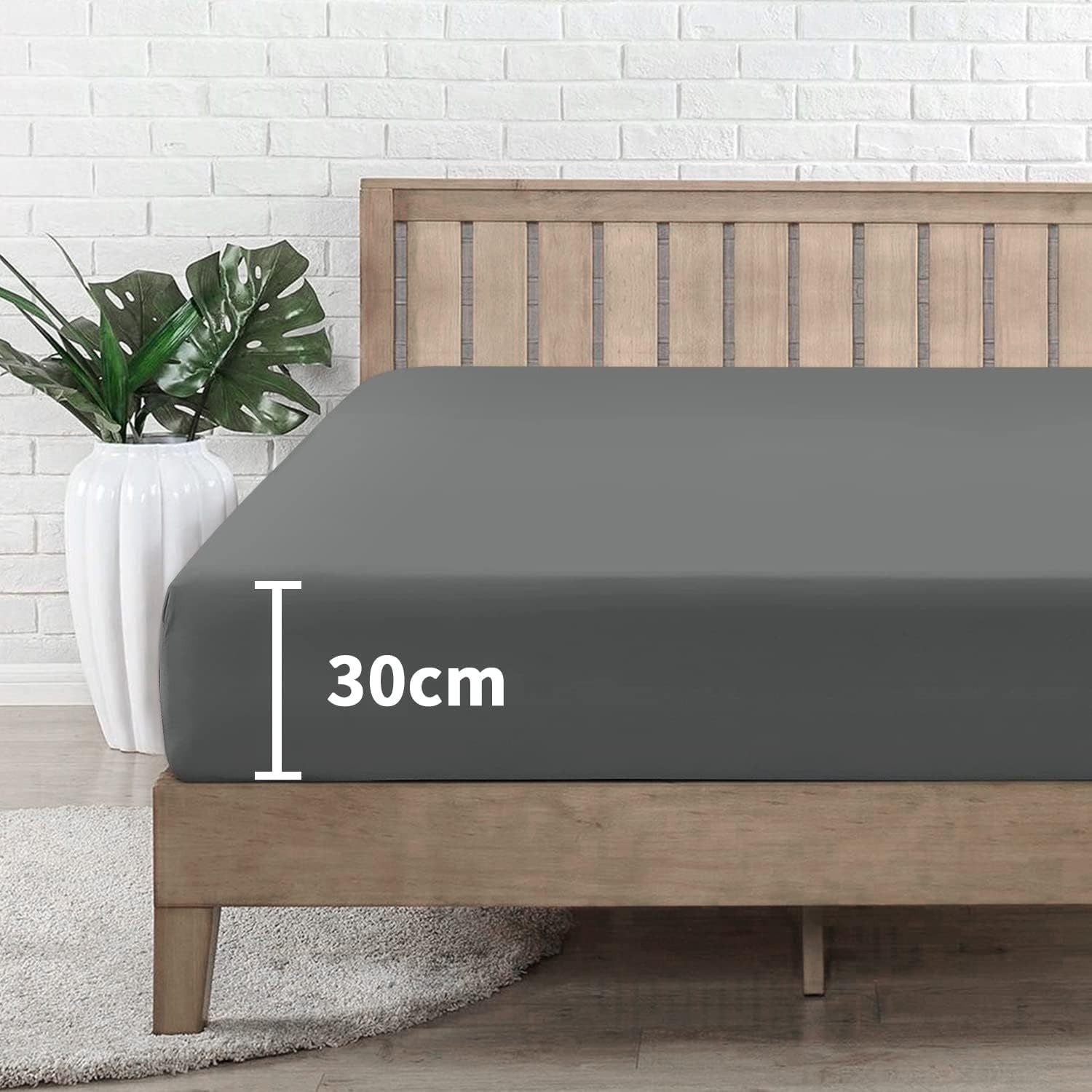 Spannbettlaken, 30 cm für Schlafen und Entspannen – Detailansicht 6