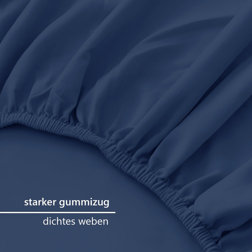 Spannbettlaken, Graphitfarbe für Schlafzimmer – Detailansicht 10