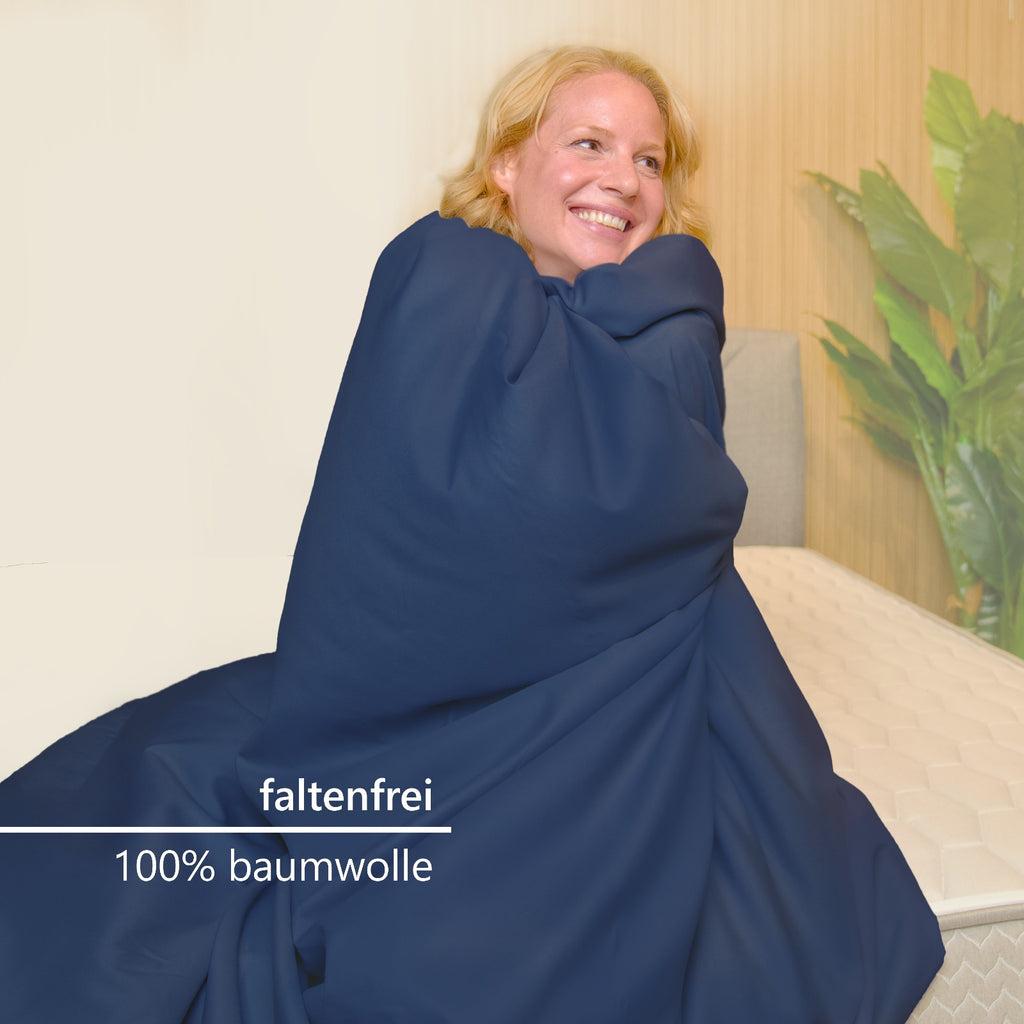 Spannbettlaken, Graphitfarbe für Schlafzimmer – Detailansicht 12