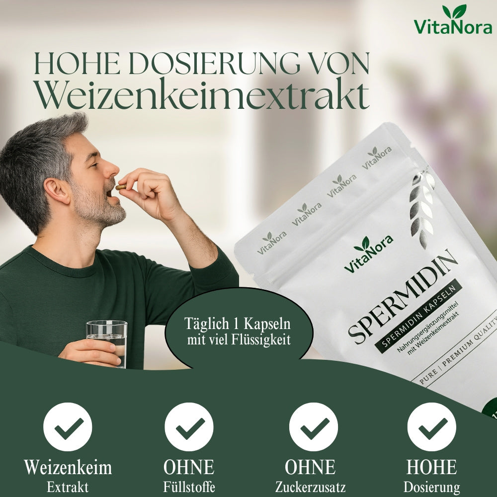 Spermidin-Nahrungsergänzung für Pflege zu Hause und Alltag – Detailansicht 3