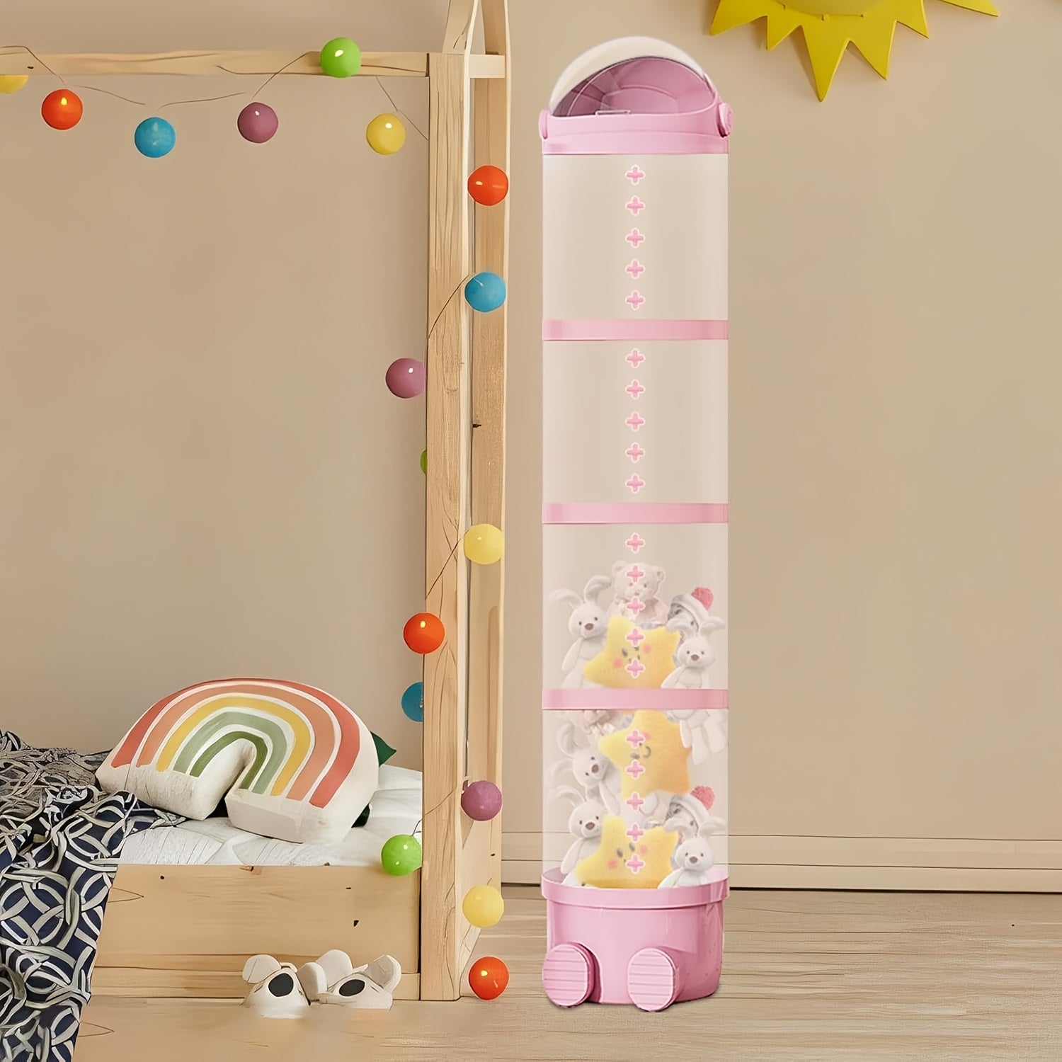 Spielzeug-Organizer, 162 cm für Schlafzimmer und Bett – Detailansicht 2
