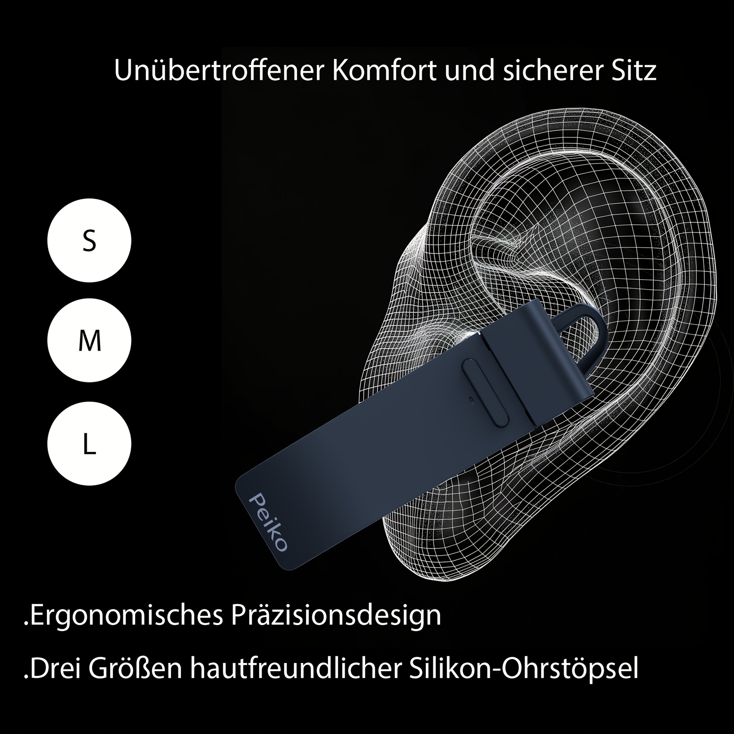 Sprachübersetzer Einzelkopfhörer für 136 Sprachen, Online und Offline Sprachunterstützung in 11 Sprachen – Detailansicht 4