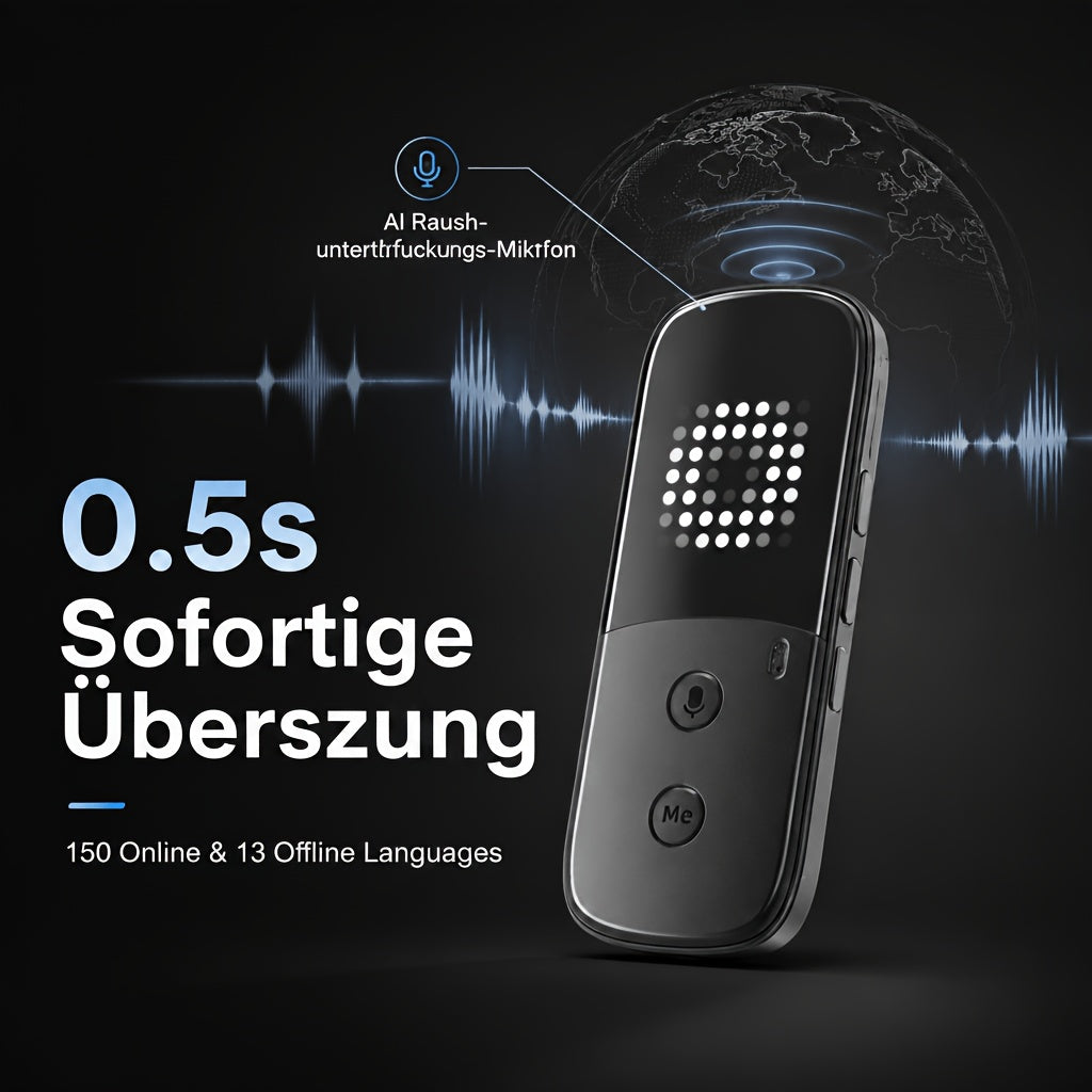 Sprachübersetzungsgerät, Peiko 150 Sprachen Übersetzungsgerät für Reisen – Detailansicht 5