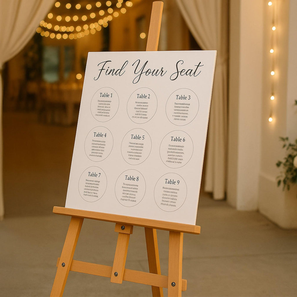 Staffelei, Holz für Sitzplan Hochzeit Canvas Painting und Alltag – Detailansicht 5