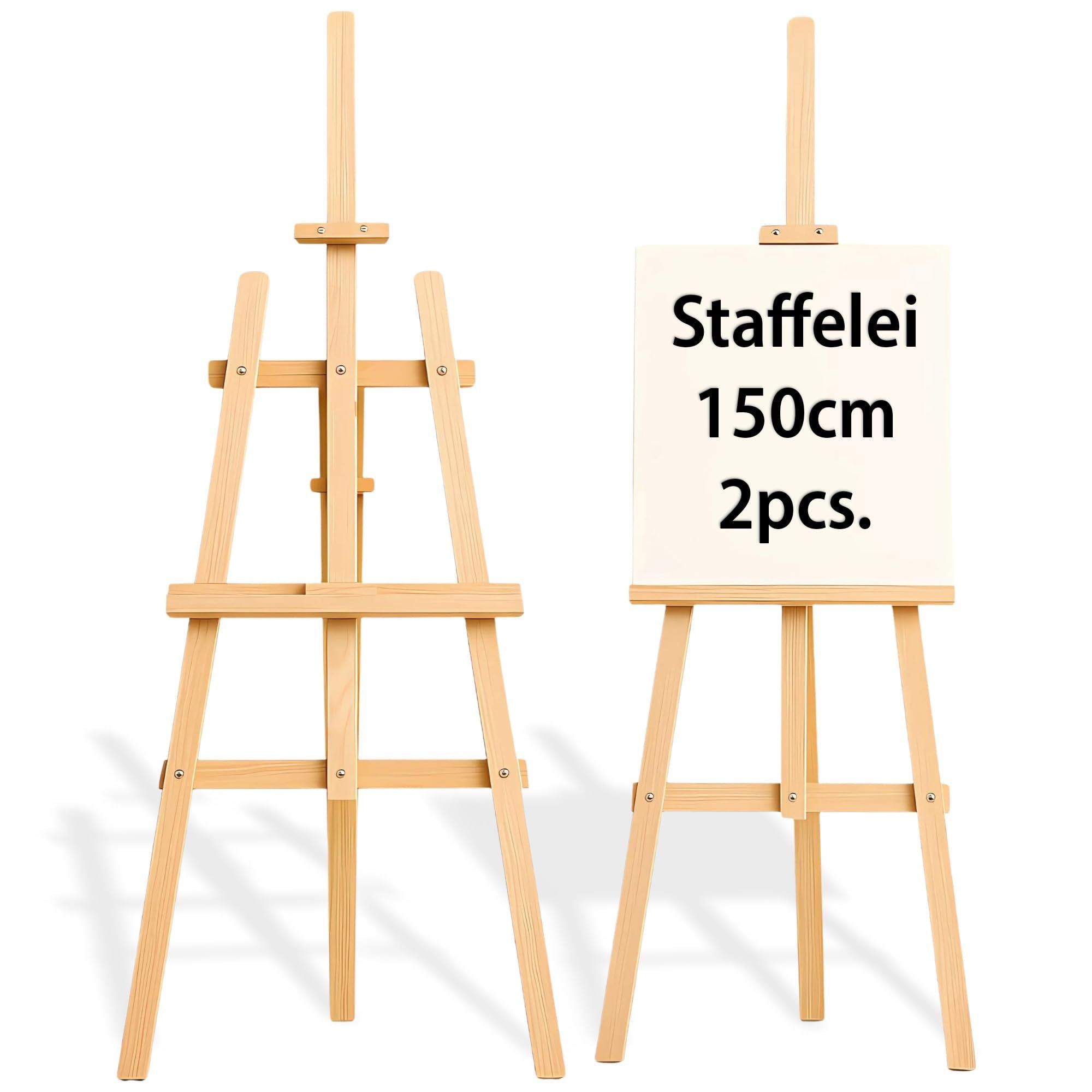 Staffelei, Holz für Sitzplan Hochzeit Canvas Painting und Alltag – Detailansicht 6