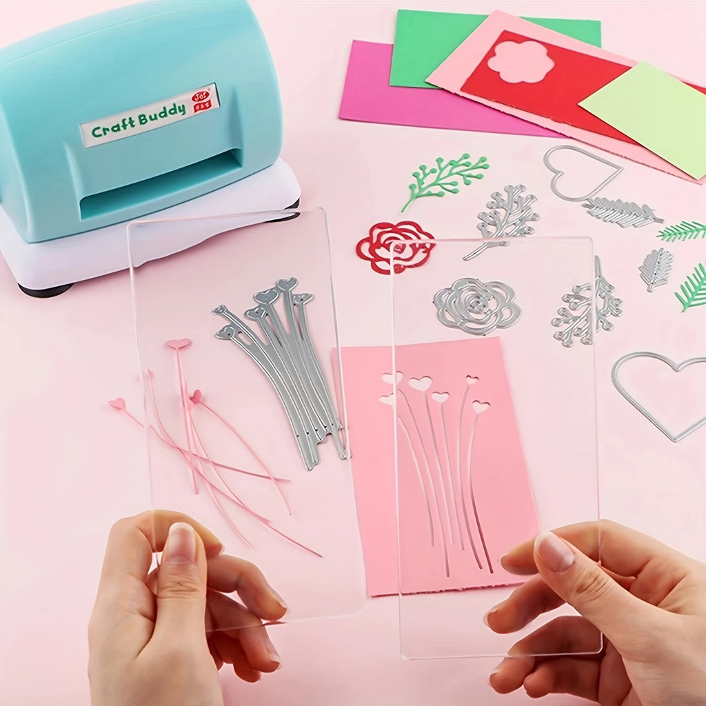Stanzer & Präger für Kunstarbeiten, Grün für Scrapbooking Papier Bastelarbeiten und Alltag – Hauptansicht