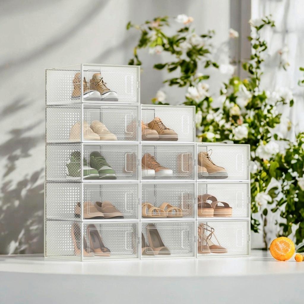 Stapelbare Schuhboxen, Kunststoff für Schuhe bis Größe 44 und Alltag – Hauptansicht