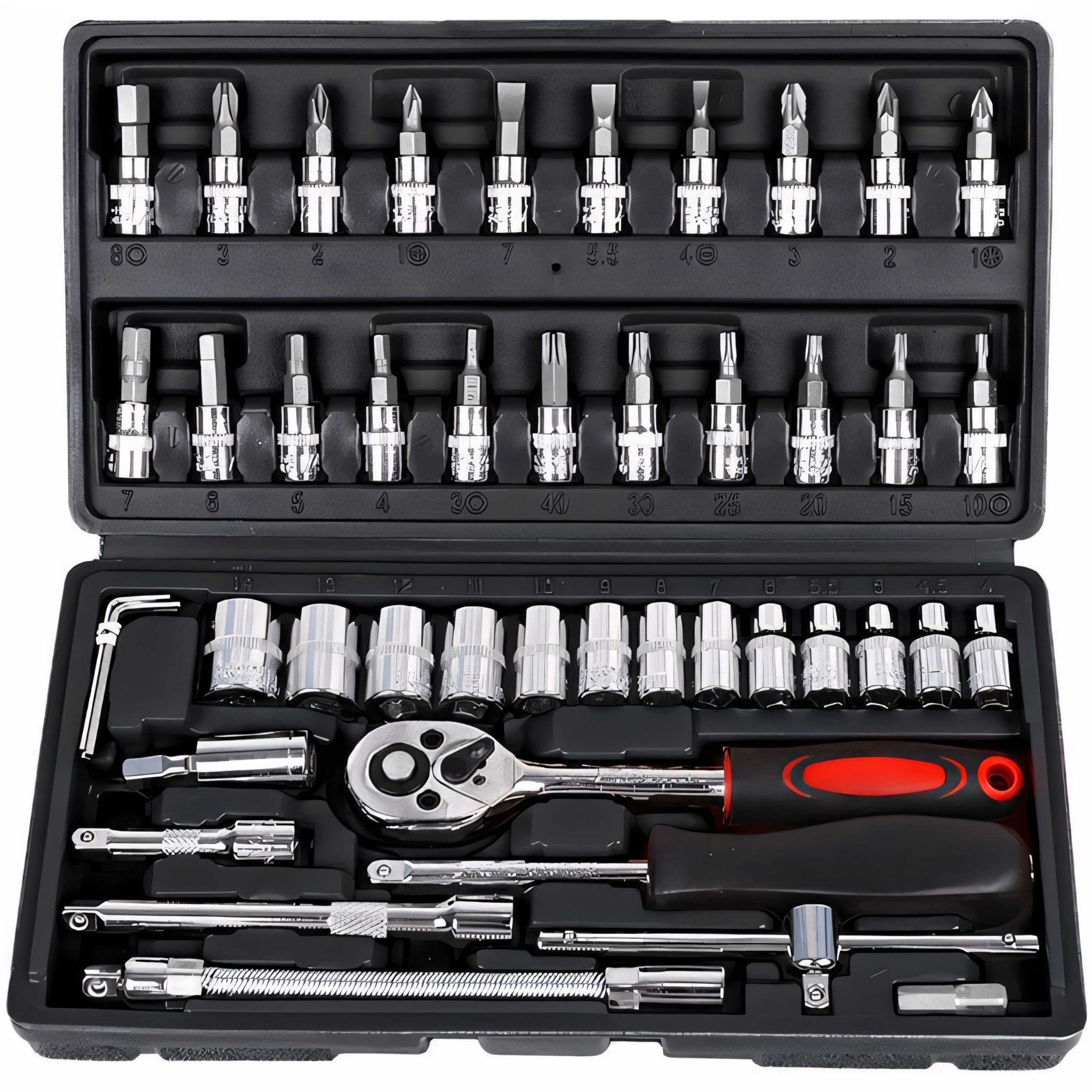 Steckschlüssel-Set, Silber für Alltag und Zuhause – Detailansicht 15