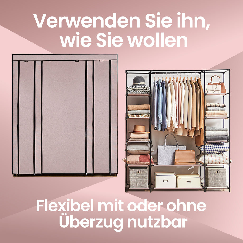 Stoffschrank, Maulwurf für Schlafzimmer und Bett – Detailansicht 8