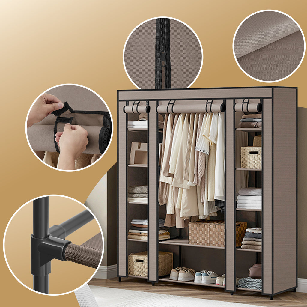 Stoffschrank, Maulwurf für Schlafzimmer und Bett – Detailansicht 13