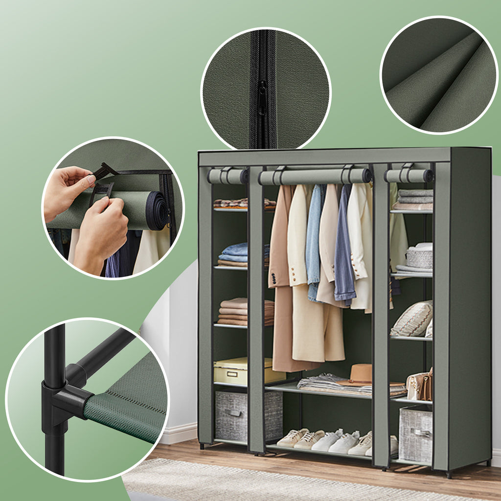 Stoffschrank, Maulwurf für Schlafzimmer und Bett – Detailansicht 17