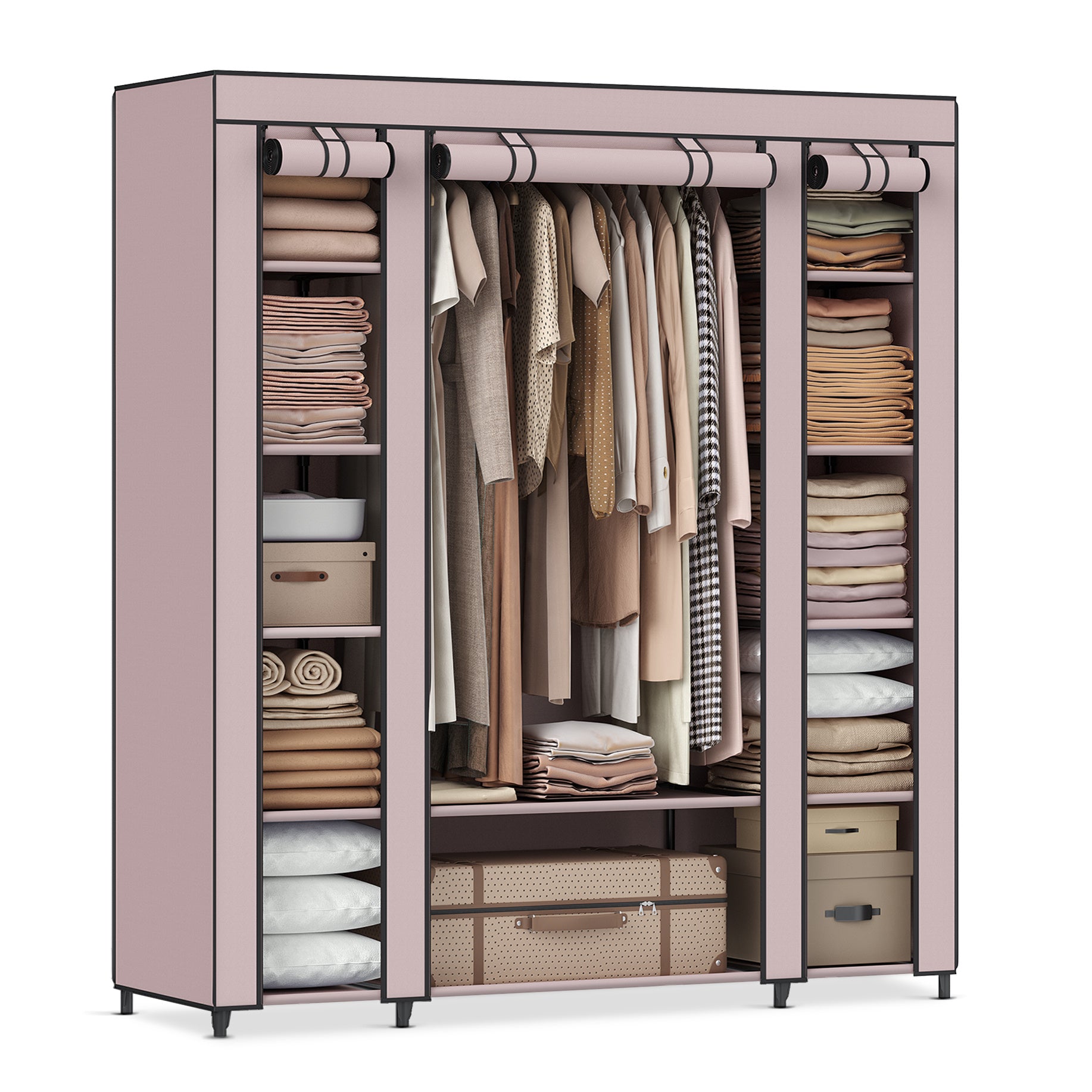 Stoffschrank, Maulwurf für Schlafzimmer und Bett – Detailansicht 23