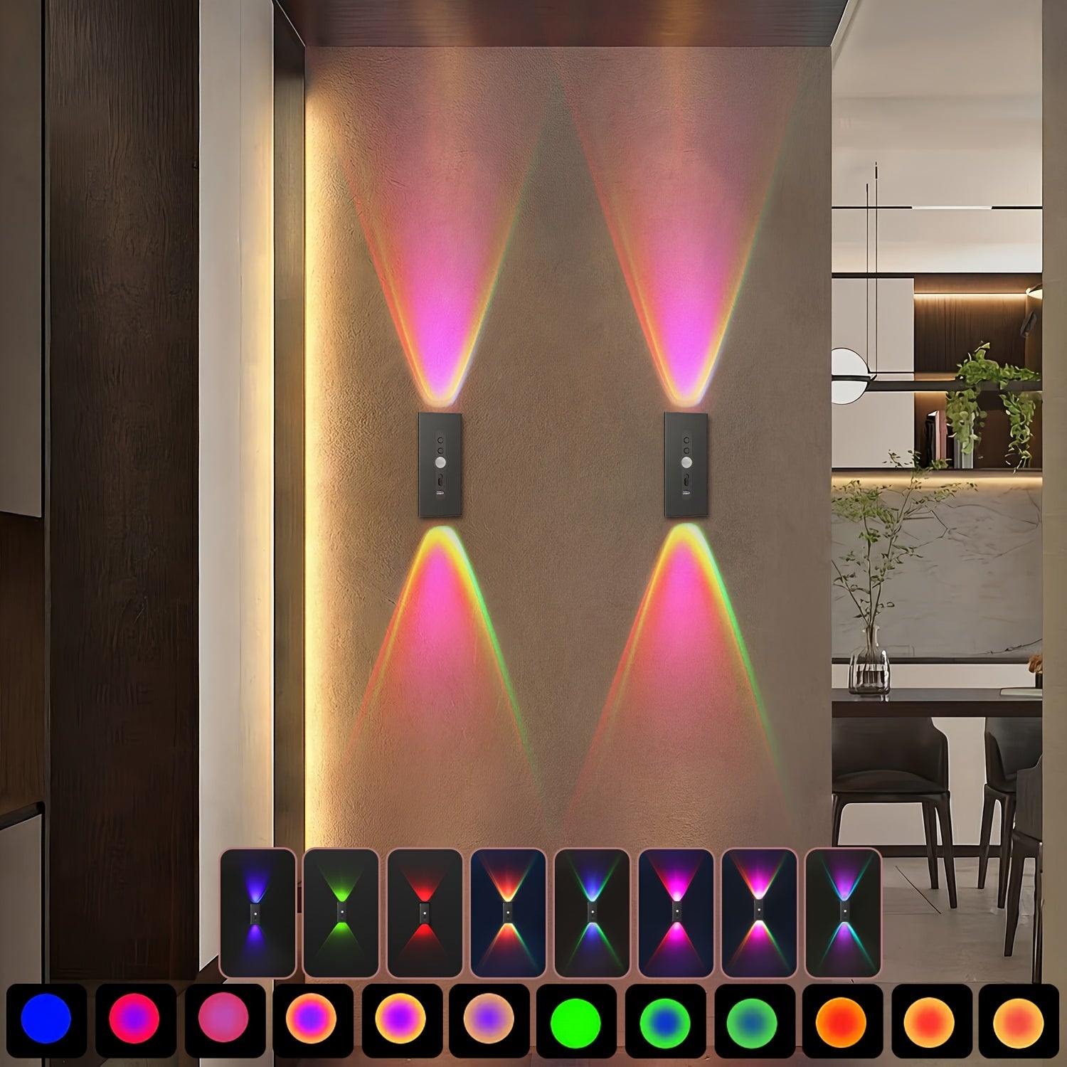 Stück Magnetische LED Bewegungsmelder, LED-Beleuchtung für Küche und Essbereich – Hauptansicht