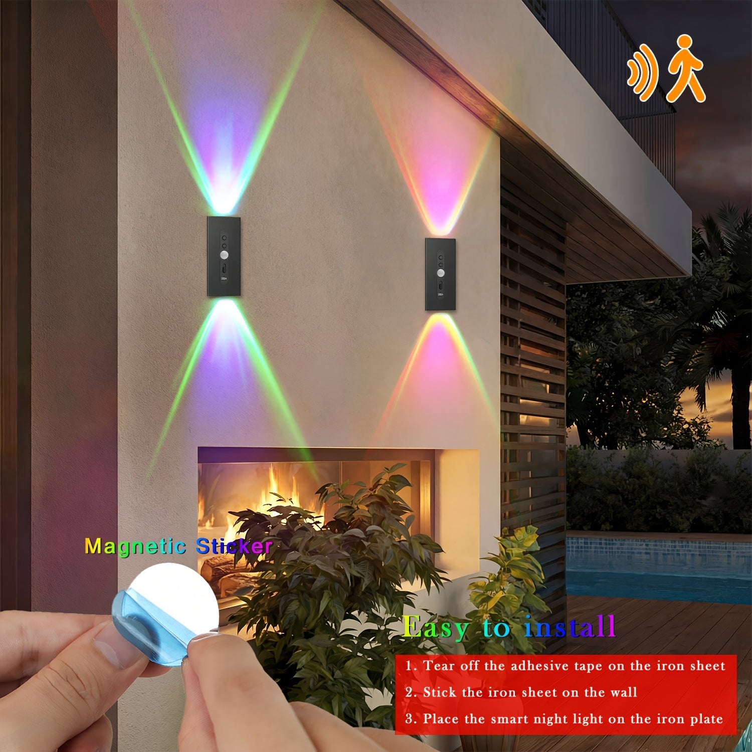 Stück Magnetische LED Bewegungsmelder, LED-Beleuchtung für Küche und Essbereich – Detailansicht 8