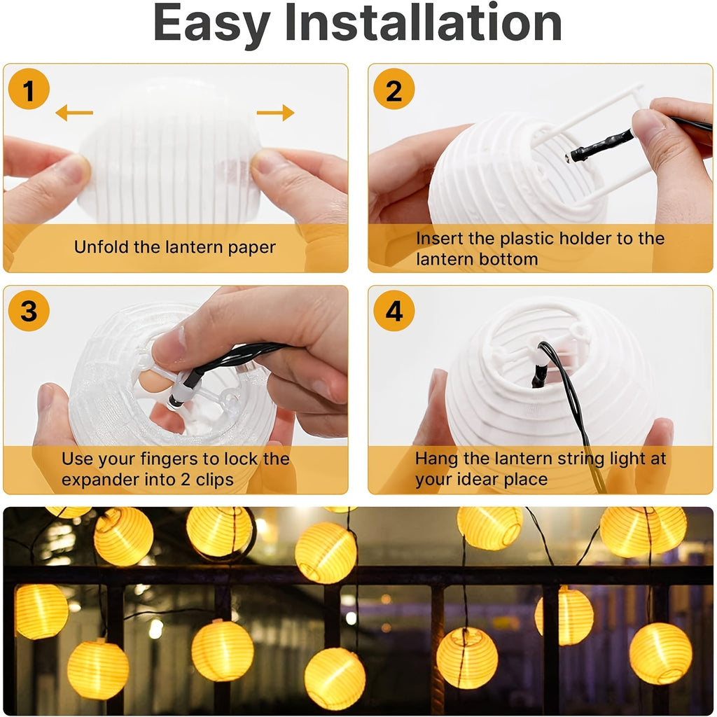 Stück Warmweiße LED Solarleuchten, LED-Beleuchtung für Garten und Terrasse – Detailansicht 13