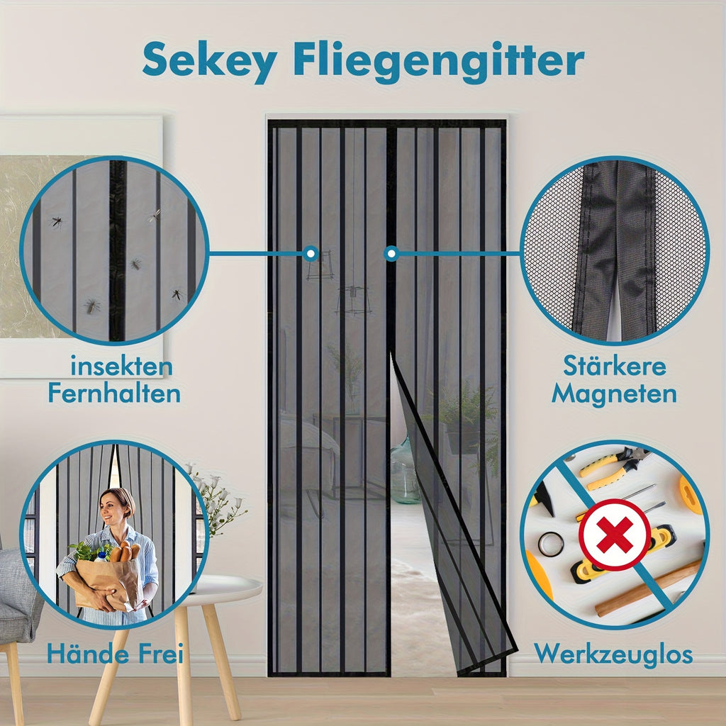 Sunula Fliegengitter-Magnettür für Garten und Terrasse – Hauptansicht