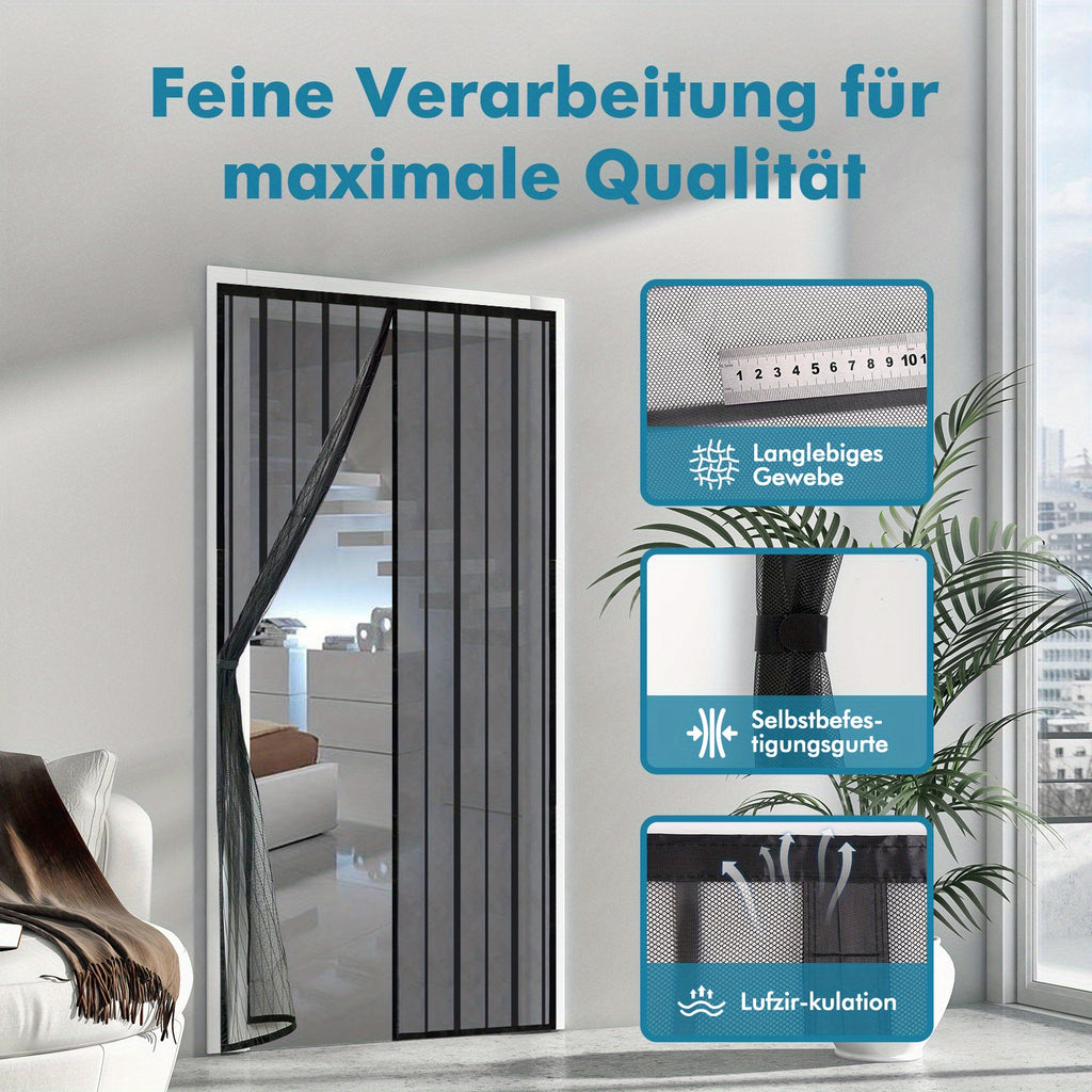 Sunula Fliegengitter-Magnettür für Garten und Terrasse – Detailansicht 2