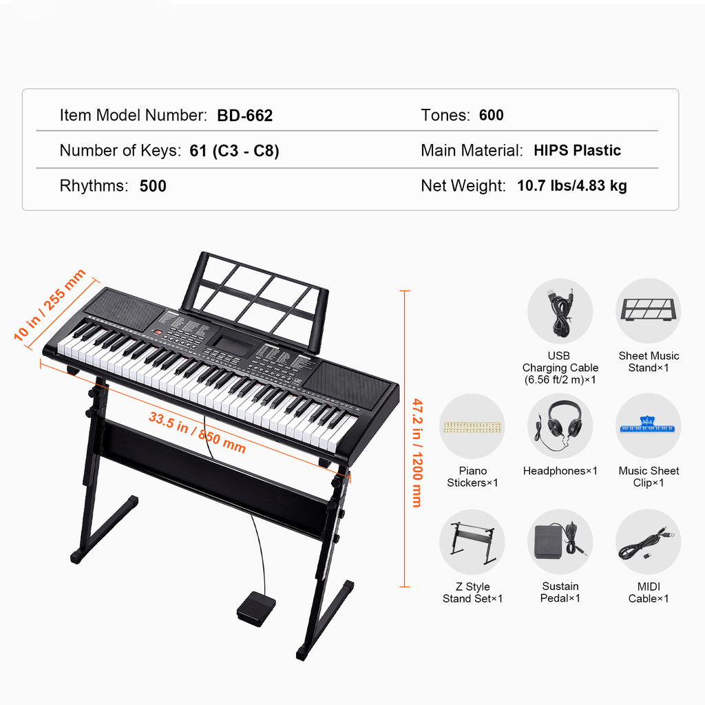 Synthesizer-Keyboards, Schwarz für Alltag und Zuhause – Detailansicht 2