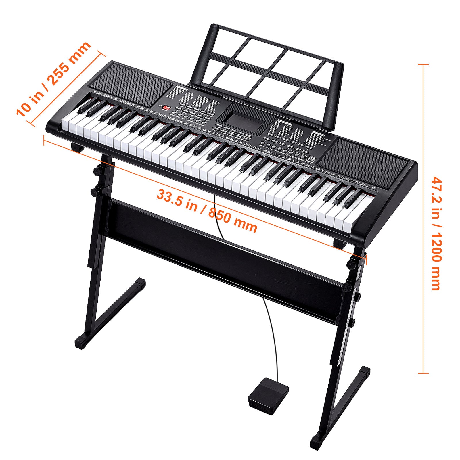 Synthesizer-Keyboards, Schwarz für Alltag und Zuhause – Detailansicht 4