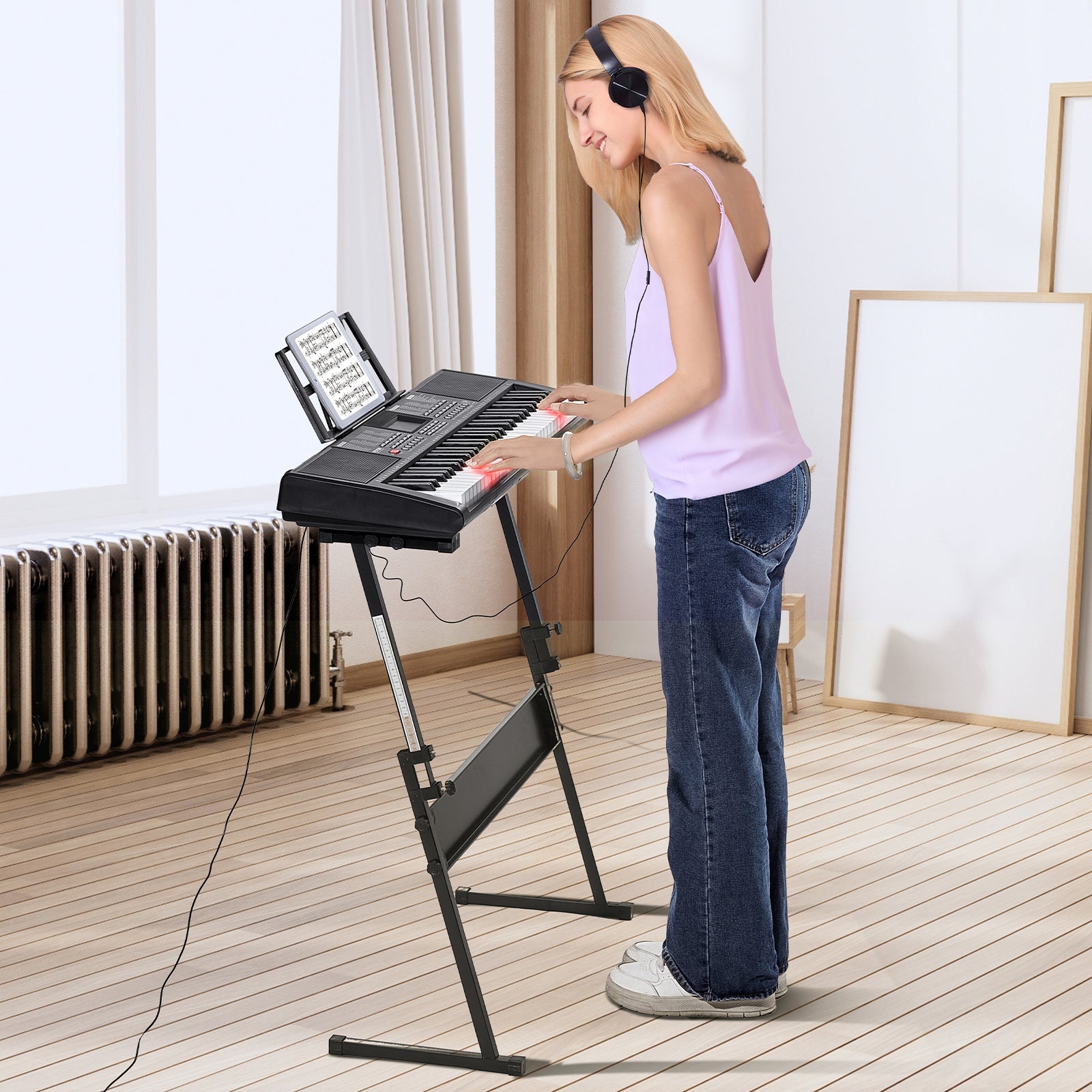Synthesizer-Keyboards, Schwarz für Alltag und Zuhause – Detailansicht 7