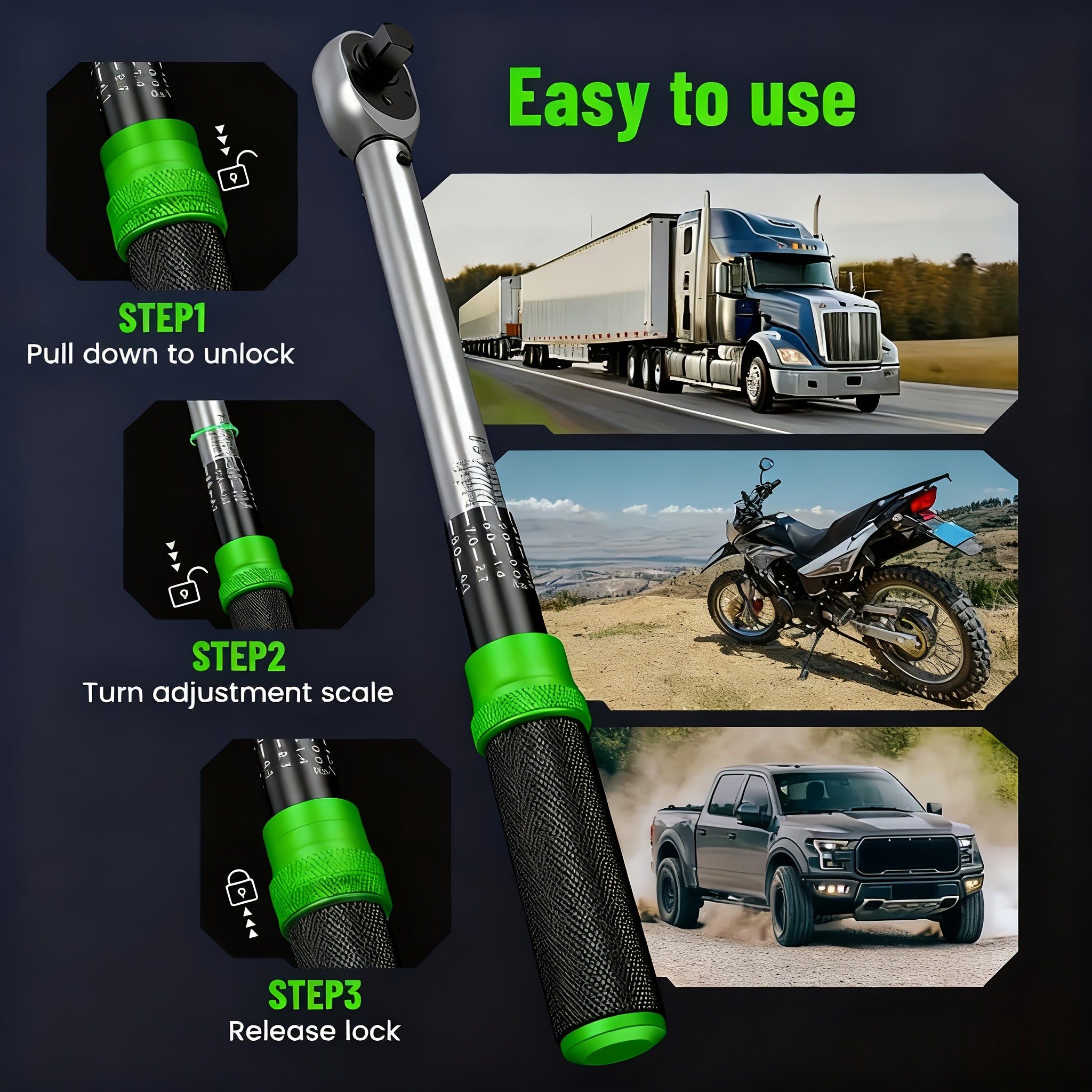 TaskStar, 8 Stück Drehmomentschlüssel-Set für Alltag und Fahrrad – Detailansicht 3