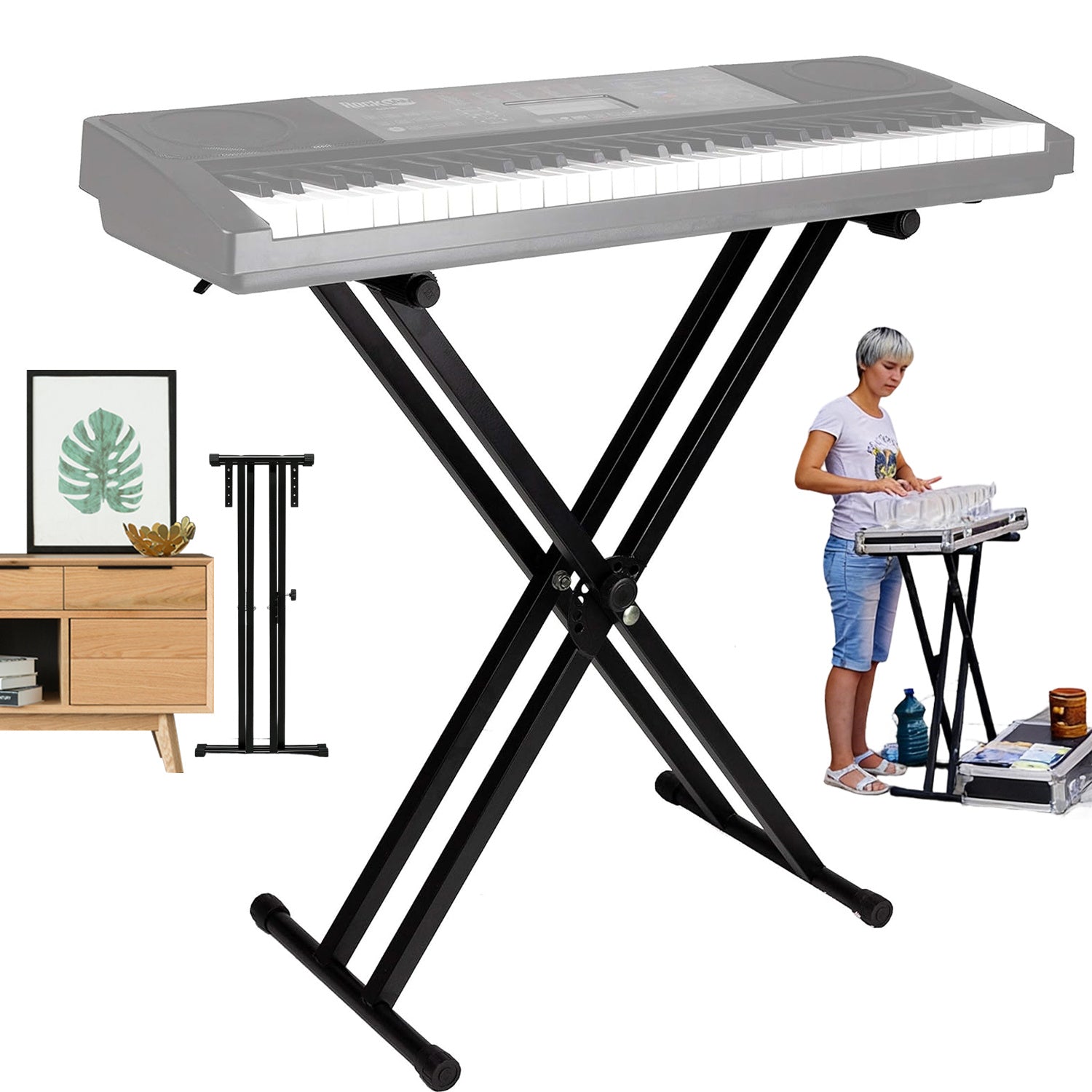 Tastaturständer, 97 cm für Bühne und Alltag – Detailansicht 5