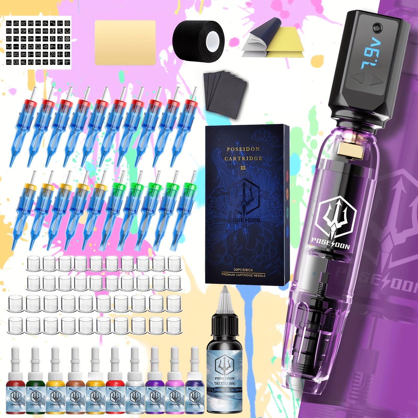 Tattoo-Maschine, 1200mAh für Hobby und Kreativprojekte – Hauptansicht
