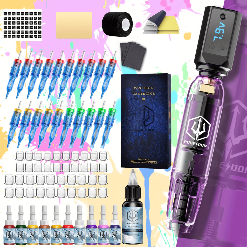 Tattoo-Maschine, 1200mAh für Hobby und Kreativprojekte – Detailansicht 19