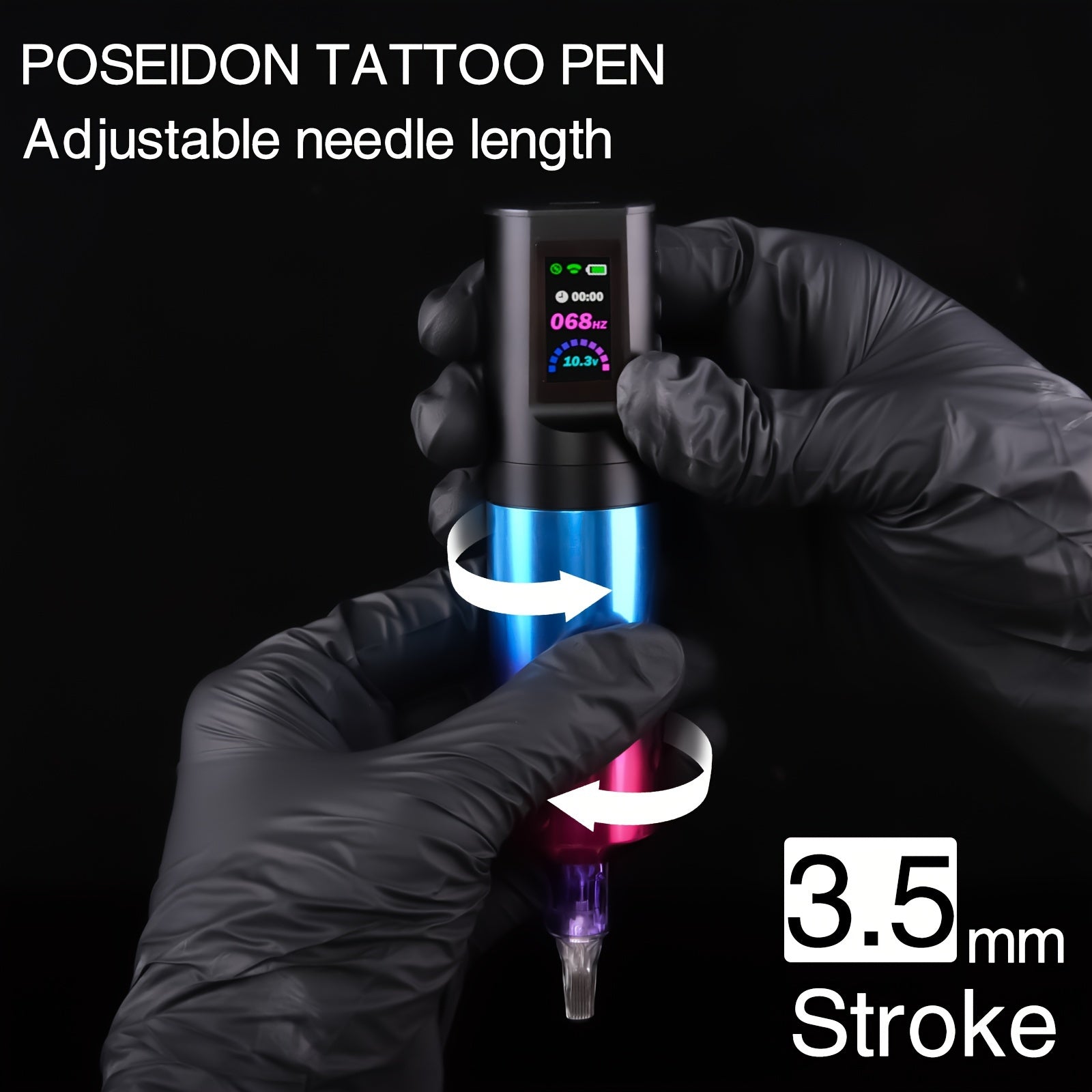 Tattoo-Maschine, 1500mAh für Hobby und Kreativprojekte – Detailansicht 4